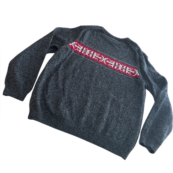 Eddie Bauer Sweater Men’s Tall Large Nordic Forest Granola Indie Grunge Ski - Picture 2 of 6